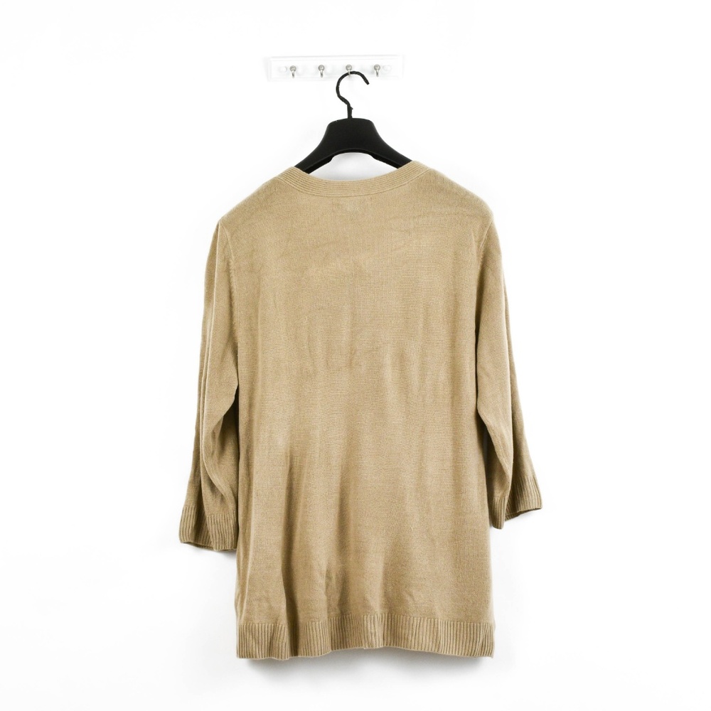 Karen Scott Plus V-Neck Ribbed Pullover Sweater - Picture 4 of 6
